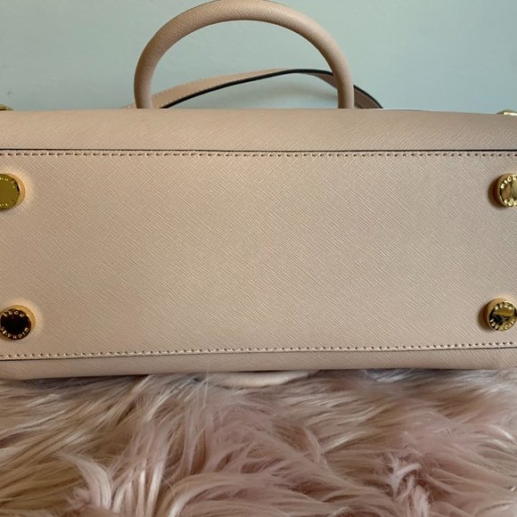 NWT! MICHAEL KORS MK SELMA STUDDED MEDIUM SATCHEL SHOULDER BAG W DUST BAG - Picture 12 of 15